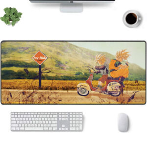 Dragon Ball Goku and Gohan Scooter Ride Mouse Pad