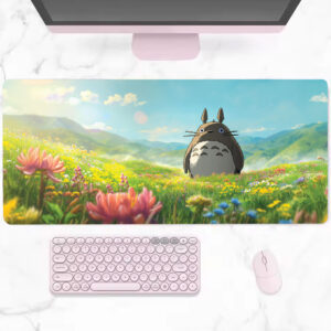 Totoro Flower Meadow Mouse Pad Desk Mat