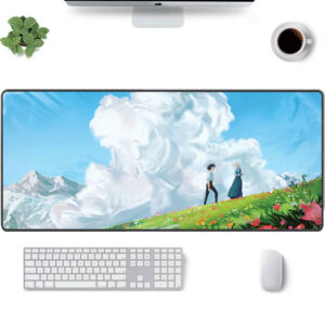Howl’s Moving Castle Mouse Pad - Sophie & Howl Hilltop Scene Ghibli Desk Mat