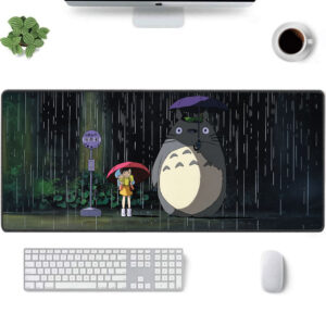 My Neighbor Totoro Anime Bus Stop Scene Mouse Pad Desk Mat