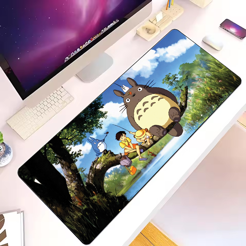 My Neighbor Totoro Mouse Pad – Forest Fishing Scene Desk Mat 8 My Neighbor Totoro Mouse Pad – Forest Fishing Scene Desk Mat