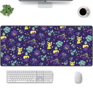 Pokemon Ghost Party Mouse Pad – Gengar, Mimikyu & Friends Desk Mat