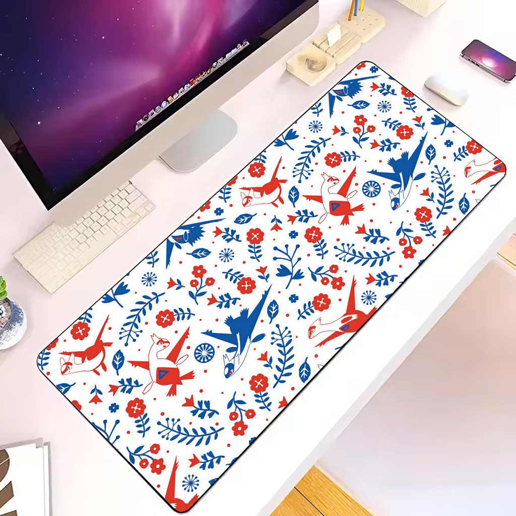 Pokemon Mouse Pad – Latias & Latios Aloha Floral Desk Mat 7 Pokemon Mouse Pad – Latias & Latios Aloha Floral Desk Mat
