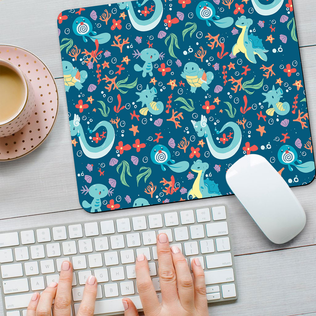 Pokemon Water-Type Mouse Pad – Cute Sea Creature Desk Mat 5 Pokemon Water-Type Mouse Pad