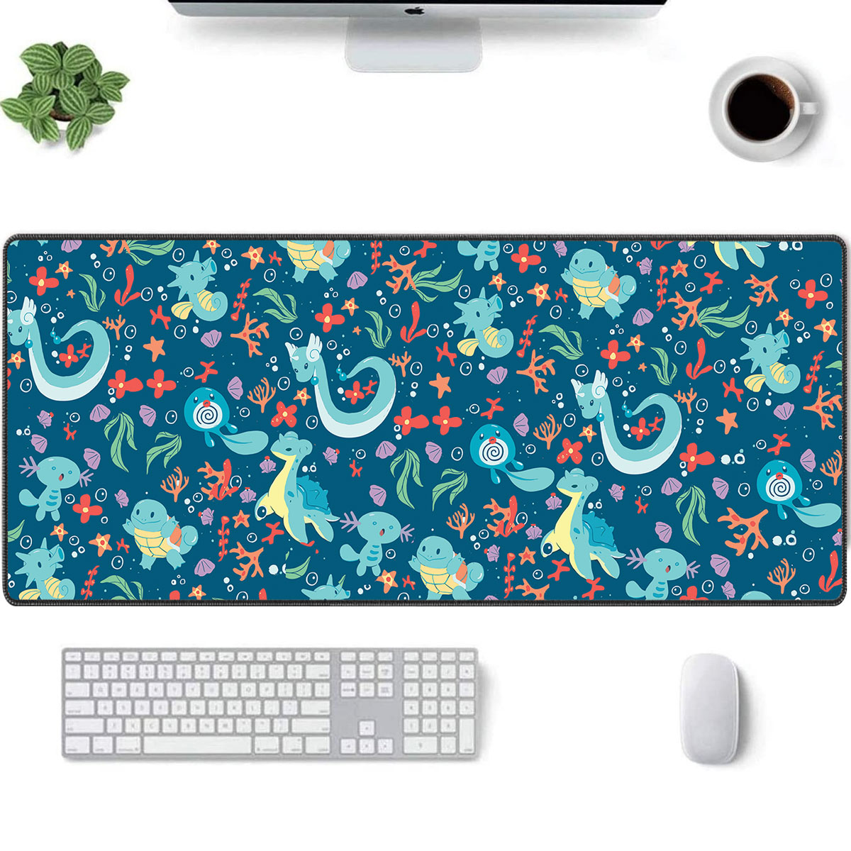 Pokemon Water-Type Mouse Pad – Cute Sea Creature Desk Mat 6 Pokemon Water Type Mouse Pad 2