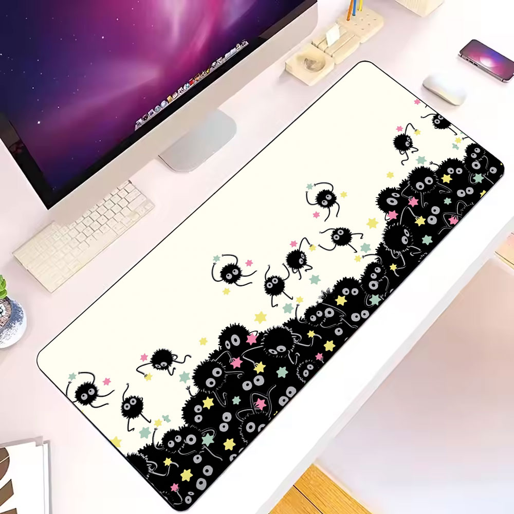 Studio Ghibli Soot Sprites Susuwatari Stars Mouse Pad Desk Mat 7 Studio Ghibli Soot Sprites Susuwatari Stars Mouse Pad Desk Mat 1 1