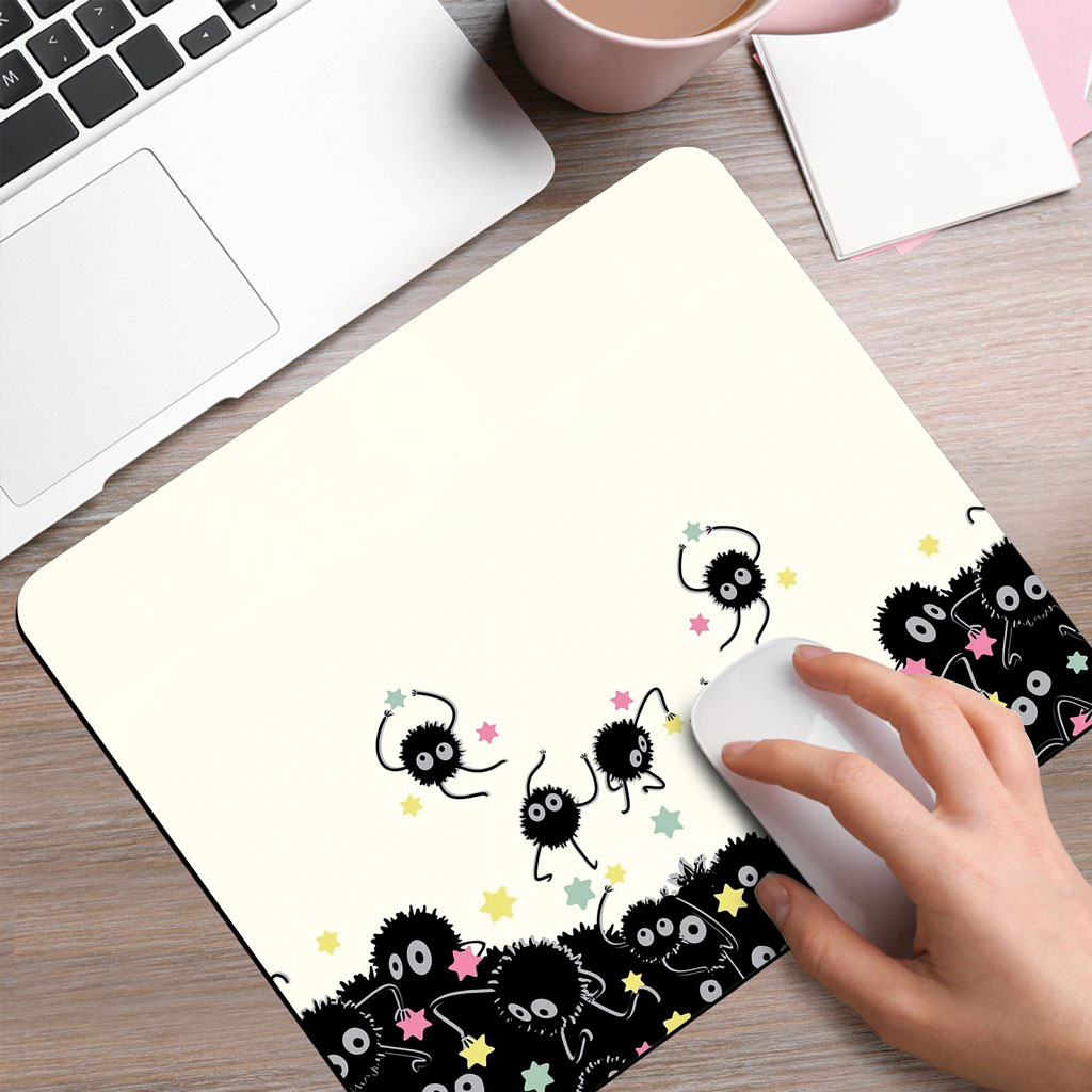 Studio Ghibli Soot Sprites Susuwatari Stars Mouse Pad Desk Mat 6 Studio Ghibli Soot Sprites Susuwatari Stars Mouse Pad Desk Mat