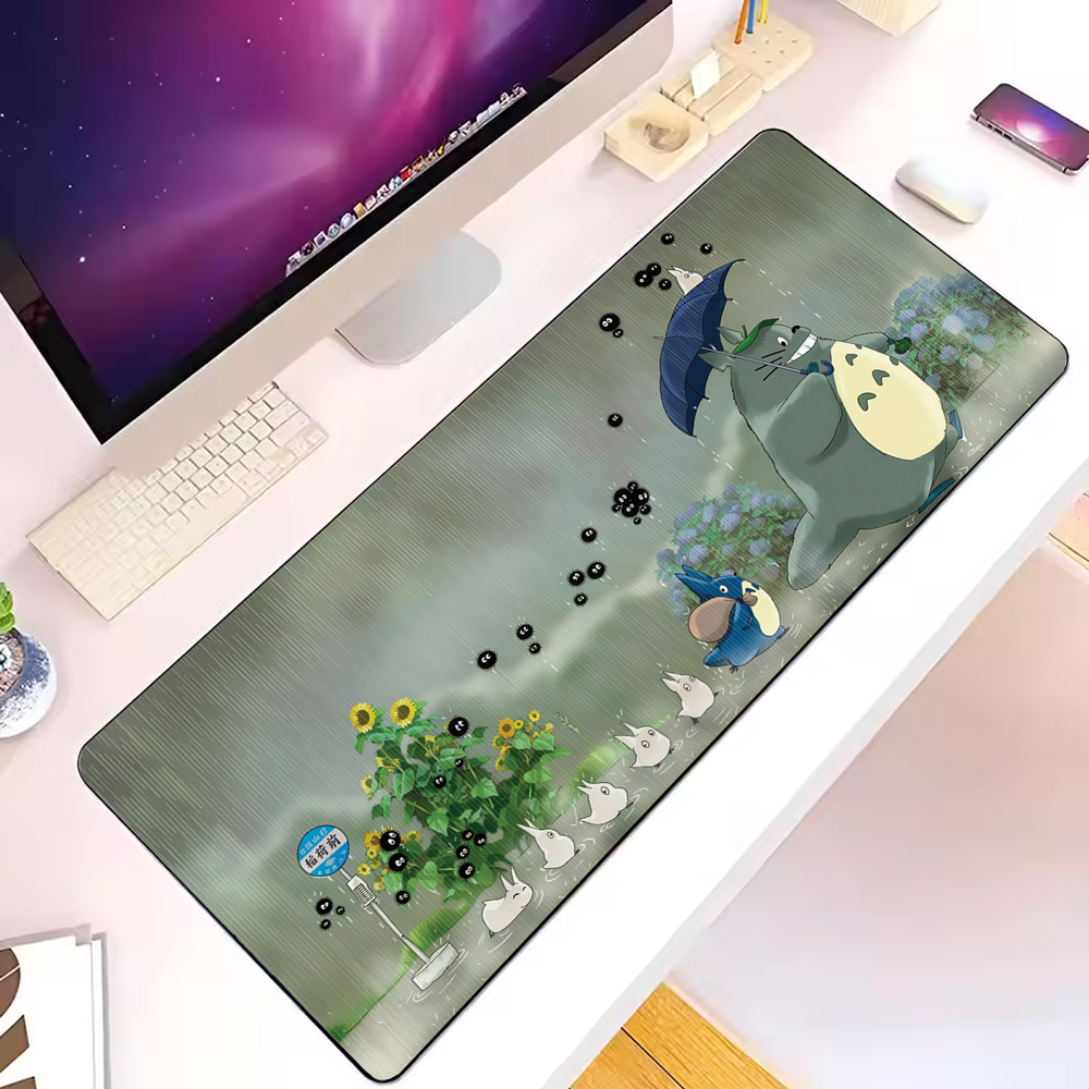 Studio Ghibli Totoro Rain Scene Mouse Pad Desk Mat 6 Studio Ghibli Totoro Rain Scene Mouse Pad Desk Mat