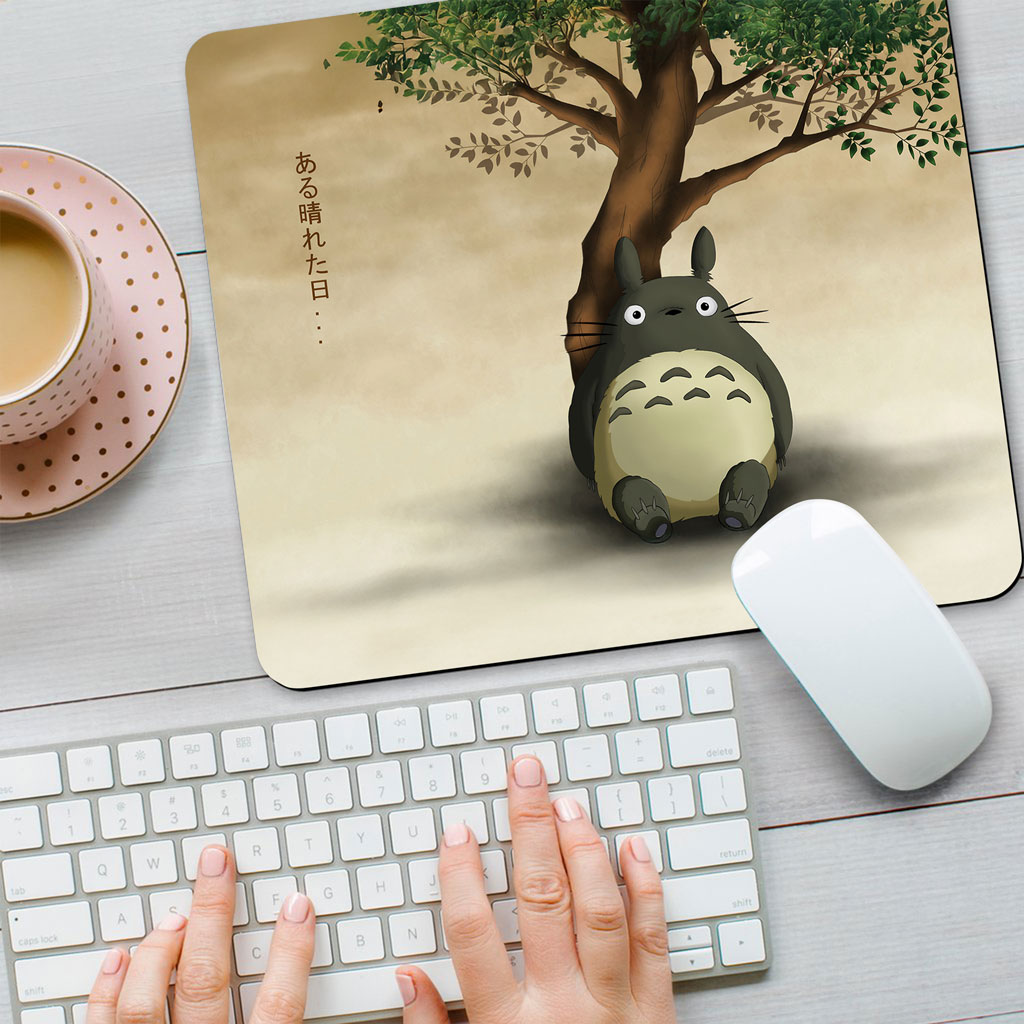 Totoro Under the Tree Mouse Pad – Studio Ghibli My Neighbor Totoro Desk Mat 6 Totoro Under the Tree Mouse Pad – Studio Ghibli My Neighbor Totoro Desk Mat