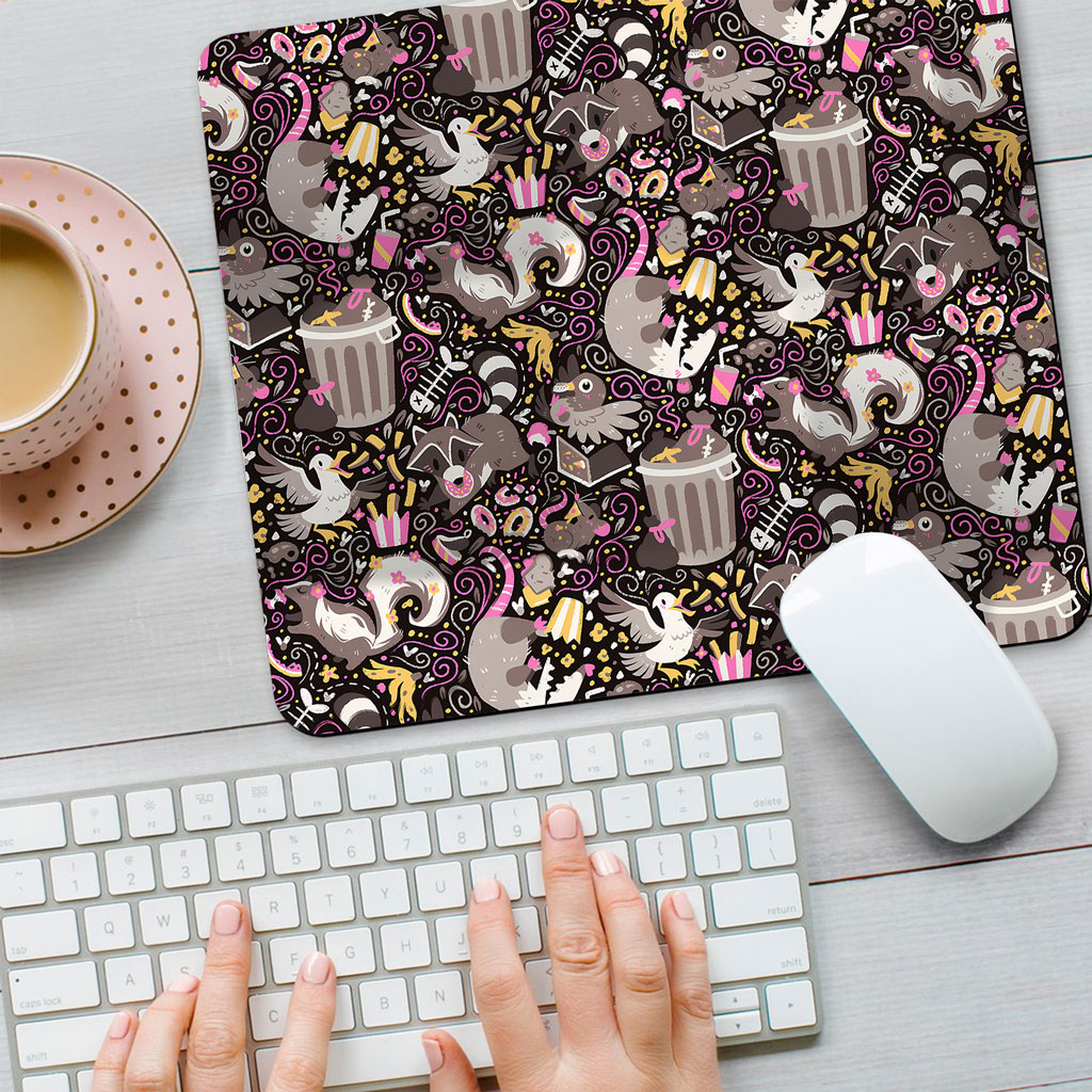 Pokemon Trash Mammals Mouse Pad – Raccoon, Skunk & Opossum Desk Mat 6 Trash Mammals Mouse Pad Raccoon, Skunk