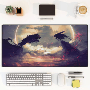 Berserk Beast of Darkness Desk Mat – Dark Fantasy Anime Mouse Pad