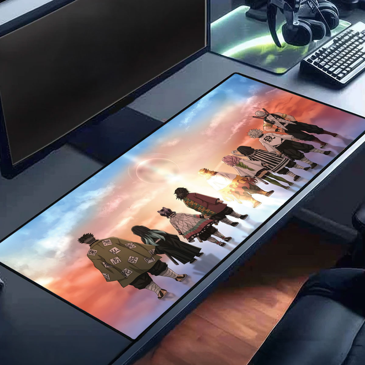 Demon Slayer Anime Desk Mat Hashira Corps Sunset Design 8 Demon Slayer Anime Desk Mat Hashira Corps Sunset Design 3