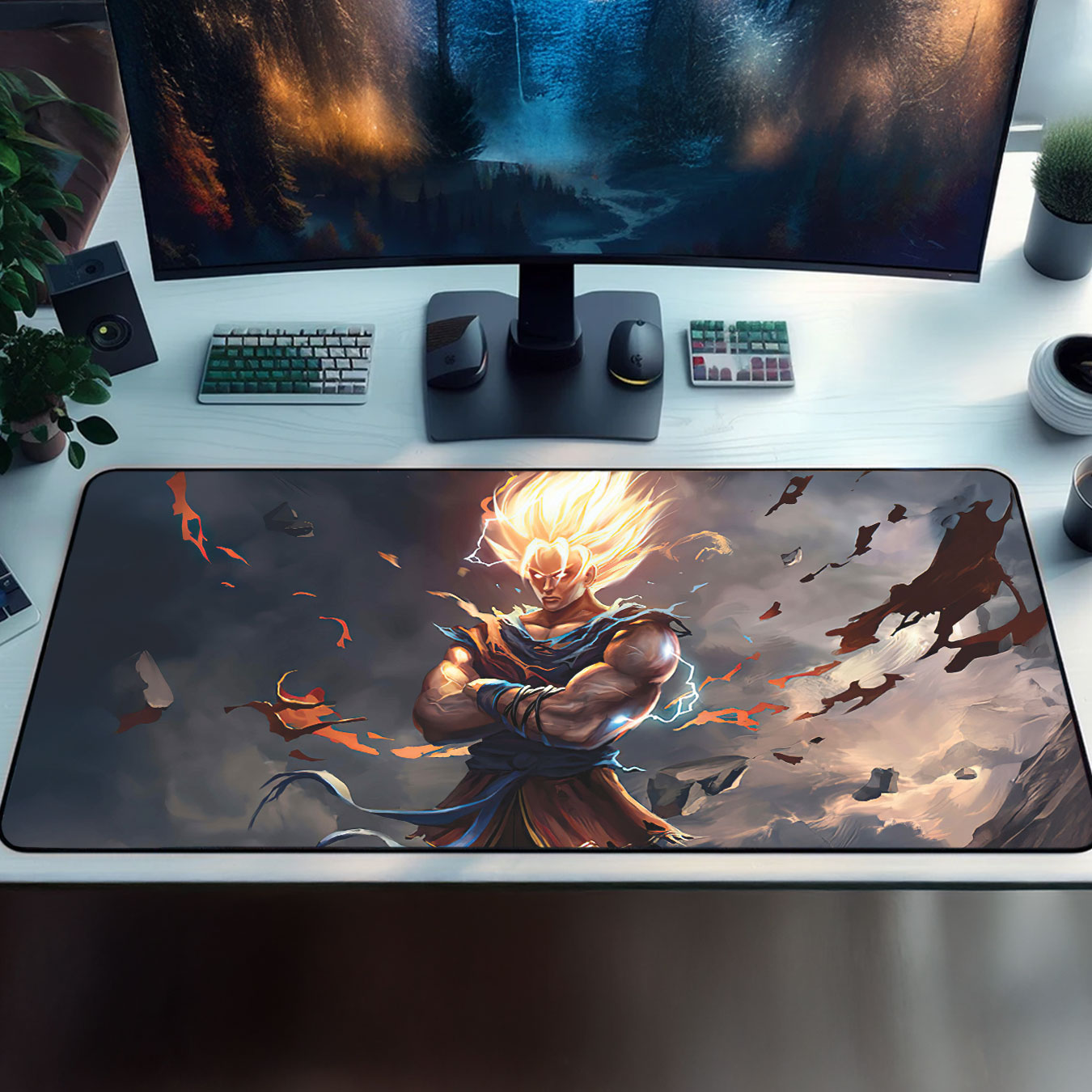 Goku Super Saiyan Battle Desk Mat 10 Goku Super Saiyan Battle Desk Mat 2