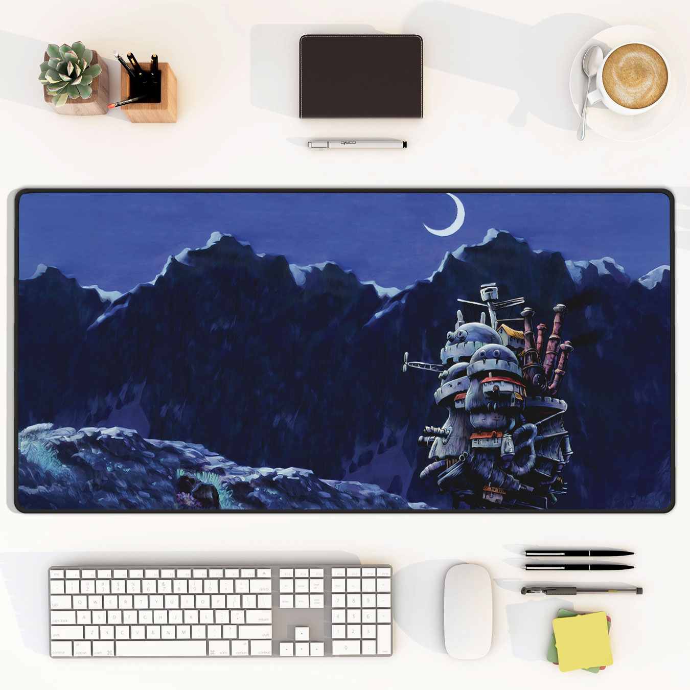Howl’s Moving Castle Moonlit Night Desk Mat Mouse Pad 5 Howl’s Moving Castle Moonlit Night Desk Mat Mouse Pad