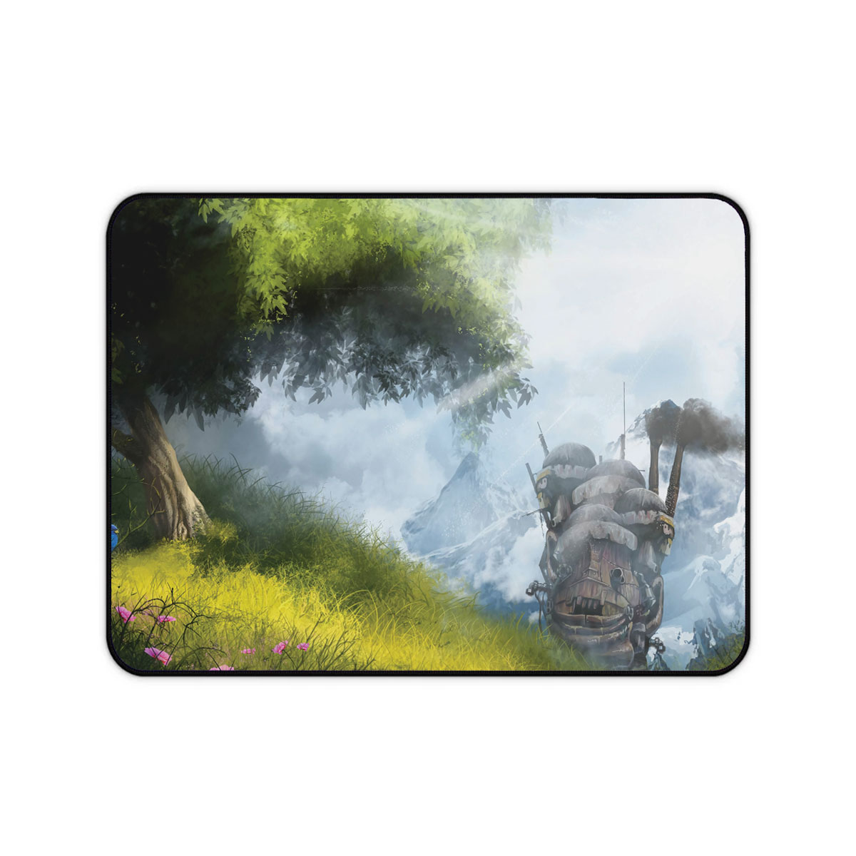 Howls Moving Castle Scenic Landscape Desk Mat – Ghibli Anime Mouse Pad 3