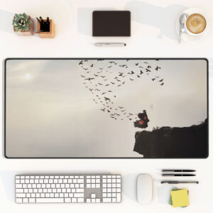 Itachi Uchiha Crow Jutsu Desk Mat – Naruto Akatsuki Mouse Pad