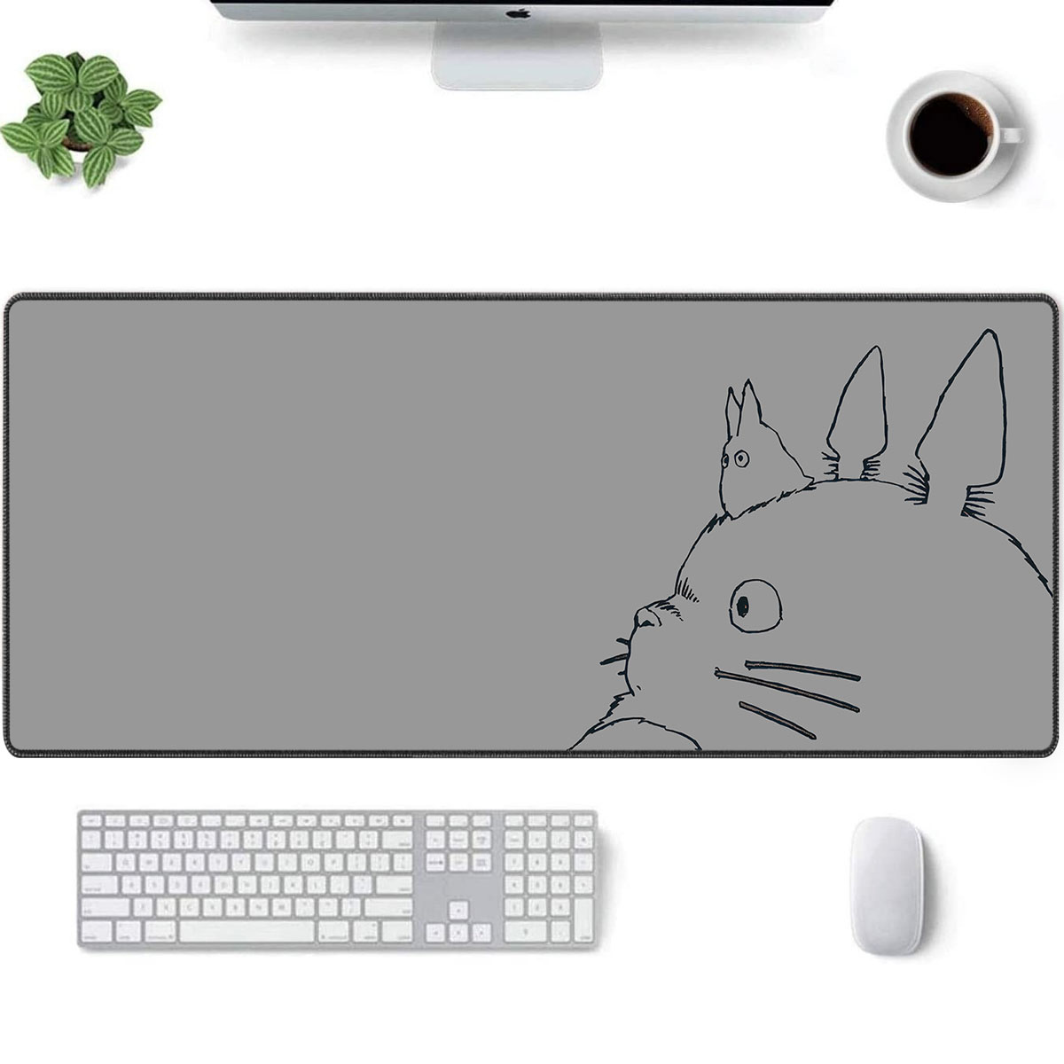My Neighbor Totoro Minimalist Desk Mat Line Art Design 7 My Neighbor Totoro Minimalist Desk Mat Line Art Design 1
