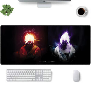 Naruto Desk Mat Naruto vs Sasuke Epic Showdown Design