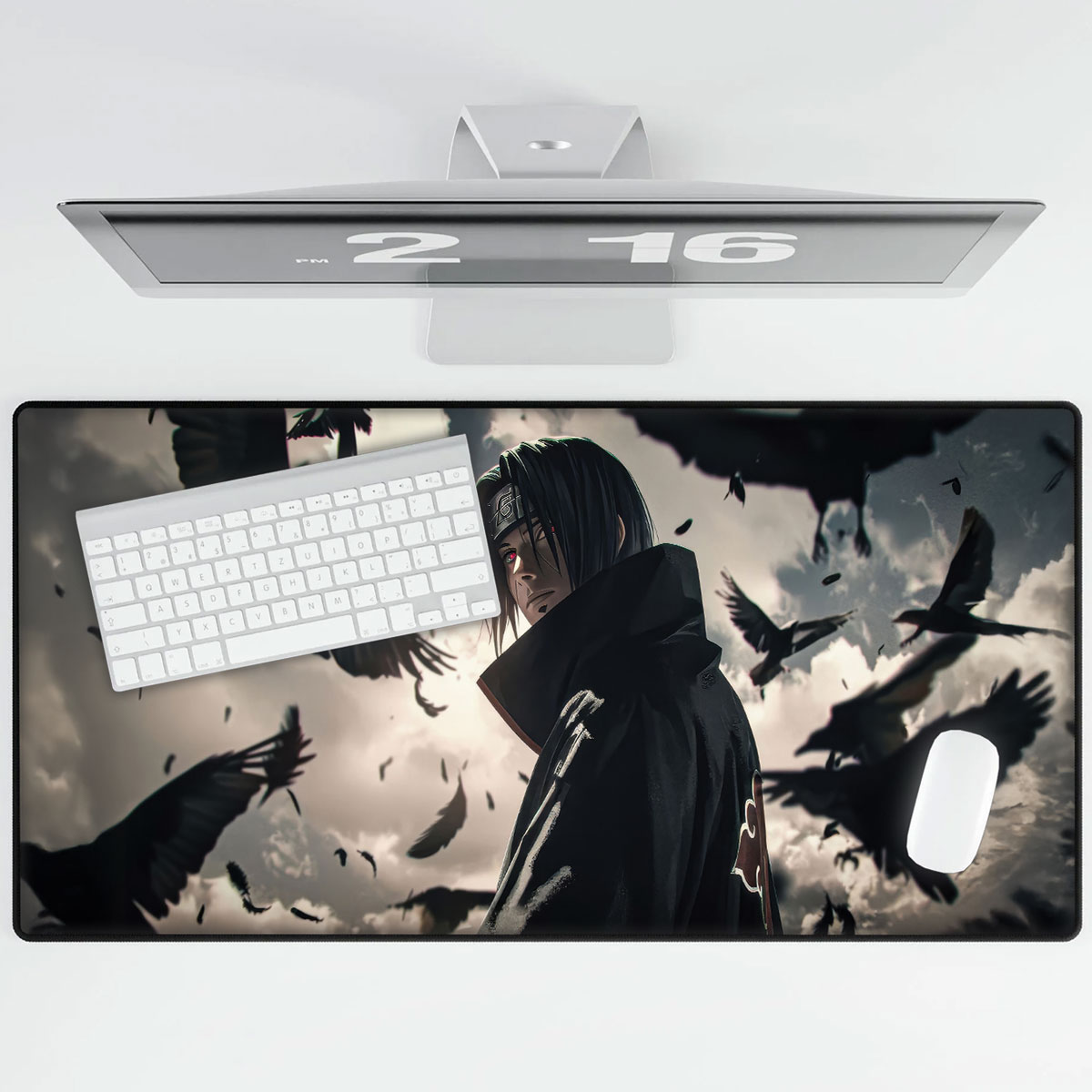 Naruto Itachi Uchiha Desk Mat Akatsuki Crow Dark Design 5 Naruto Itachi Uchiha Desk Mat Akatsuki Crow Dark Design - Image 5