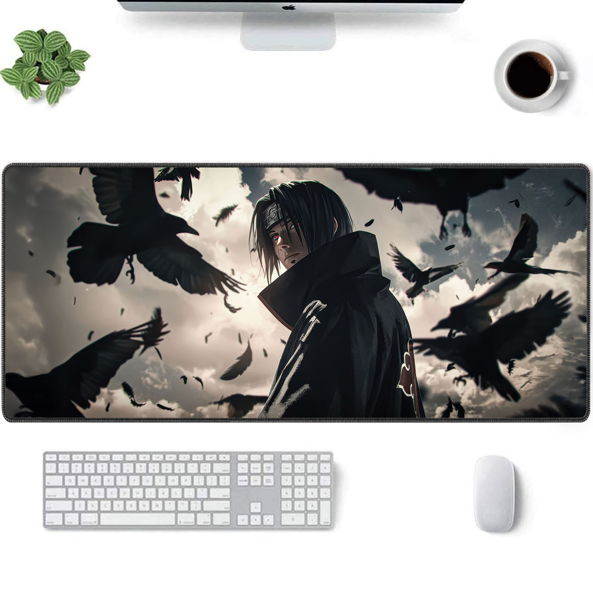 Naruto Itachi Uchiha Desk Mat Akatsuki Crow Dark Design 1 Naruto Itachi Uchiha Desk Mat Akatsuki Crow Dark Design