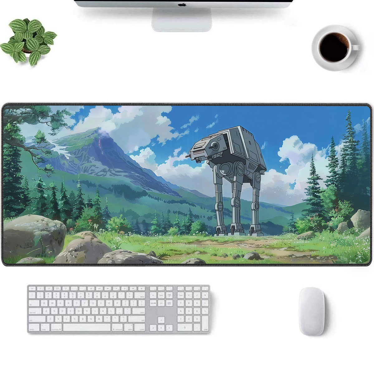 Star Wars AT-AT Walker Desk Mat Anime Forest Landscape Design 8 Star Wars AT AT Walker Desk Mat Anime Forest Landscape Design 3