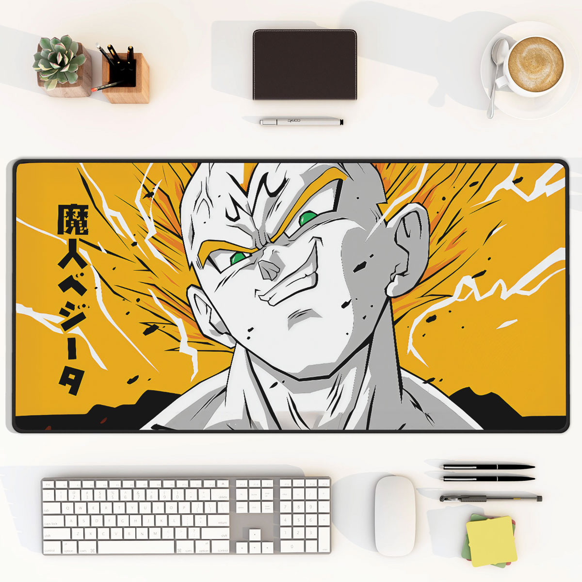 Yellow Majin Vegeta Desk Mat Gaming Mouse Pad 10 Yellow Majin Vegeta Desk Mat Gaming Mouse Pad 4