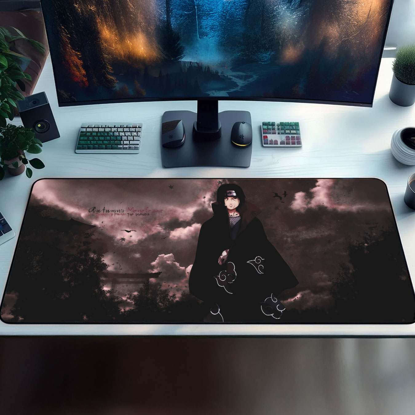 Akatsuki Nightfall Itachi Mouse Pad Desk Mat 12 Akatsuki Nightfall Itachi Mouse Pad Desk Mat 6