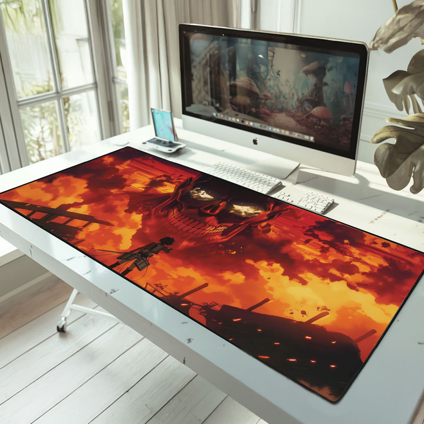 Attack on Titan Colossal Titan Mouse Pad – Fiery Anime Desk Mat 8 Attack on Titan Colossal Titan Mouse Pad – Fiery Anime Desk Mat 4