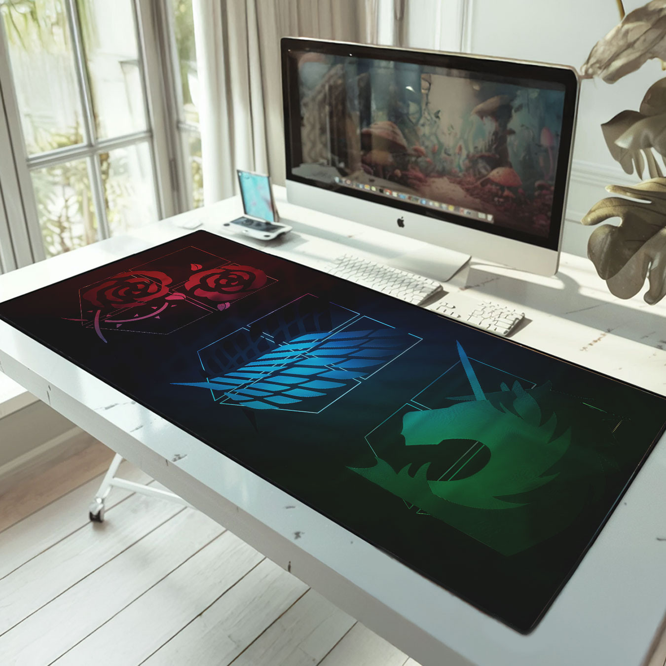 Attack on Titan Regiment Crests Desk Mat Gaming Mouse Pad 9 Attack on Titan Regiment Crests Desk Mat Gaming Mouse Pad 4