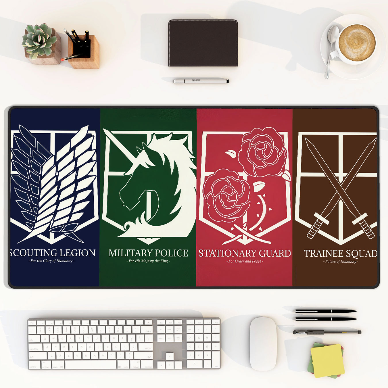 Attack on Titan Regiment Emblems Mouse Pad – AOT Desk Mat 4