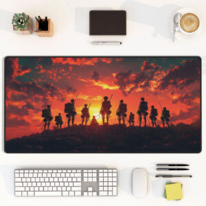 Attack on Titan Sunset Warriors Mouse Pad Desk Mat