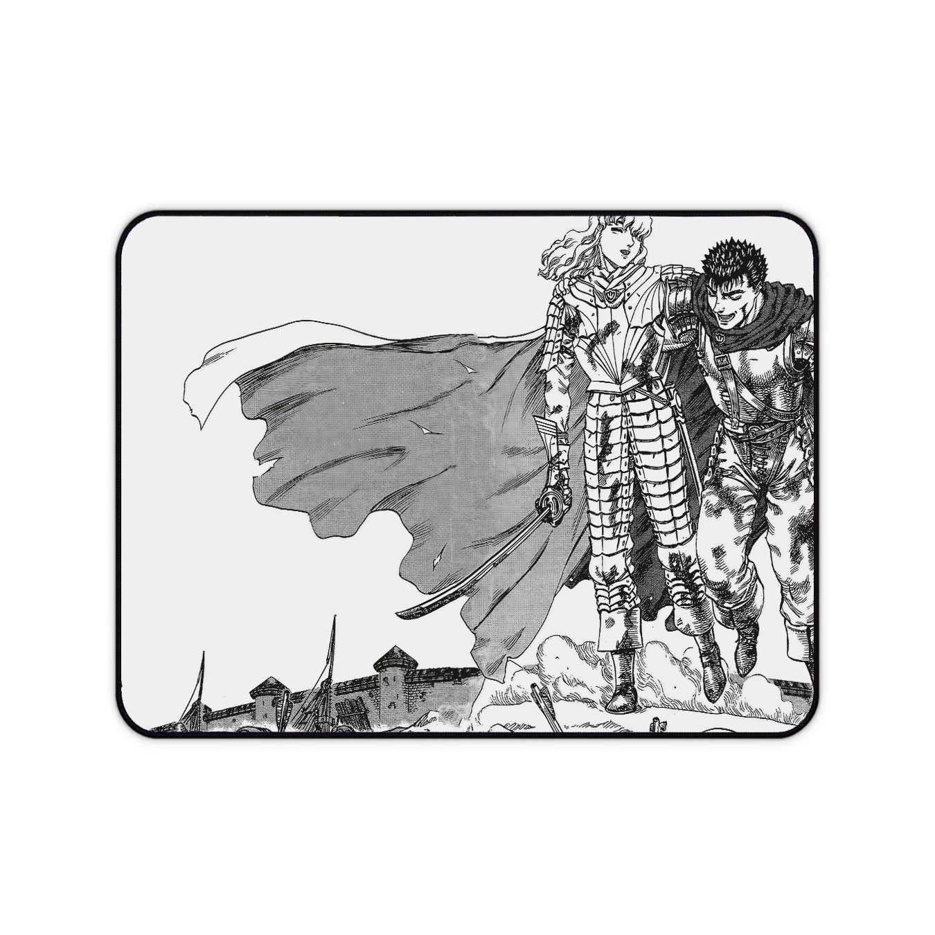 Berserk Brotherhood Black and White Manga Mouse Pad 10 Berserk Brotherhood Black and White Manga Mouse Pad 6