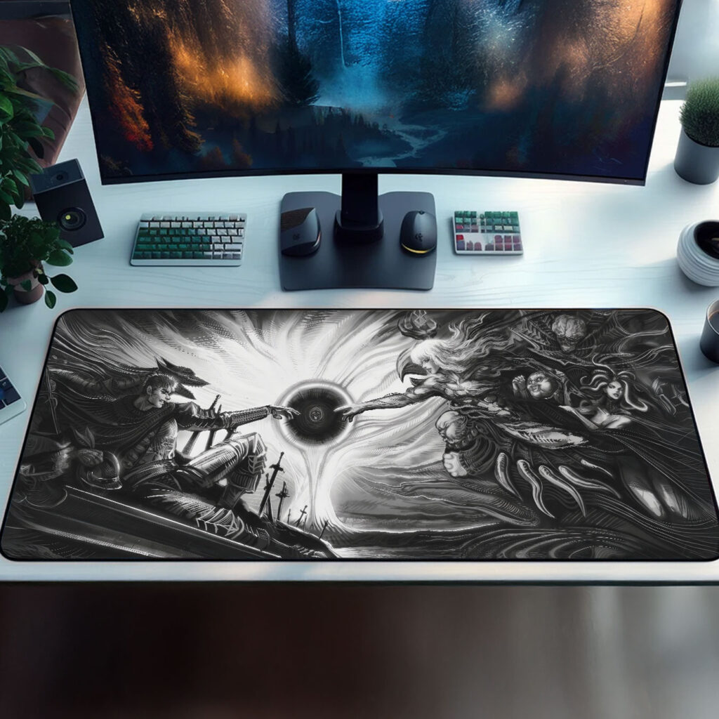 Berserk Guts X Griffith Eclipse Desk Mat Gaming Mouse Pad