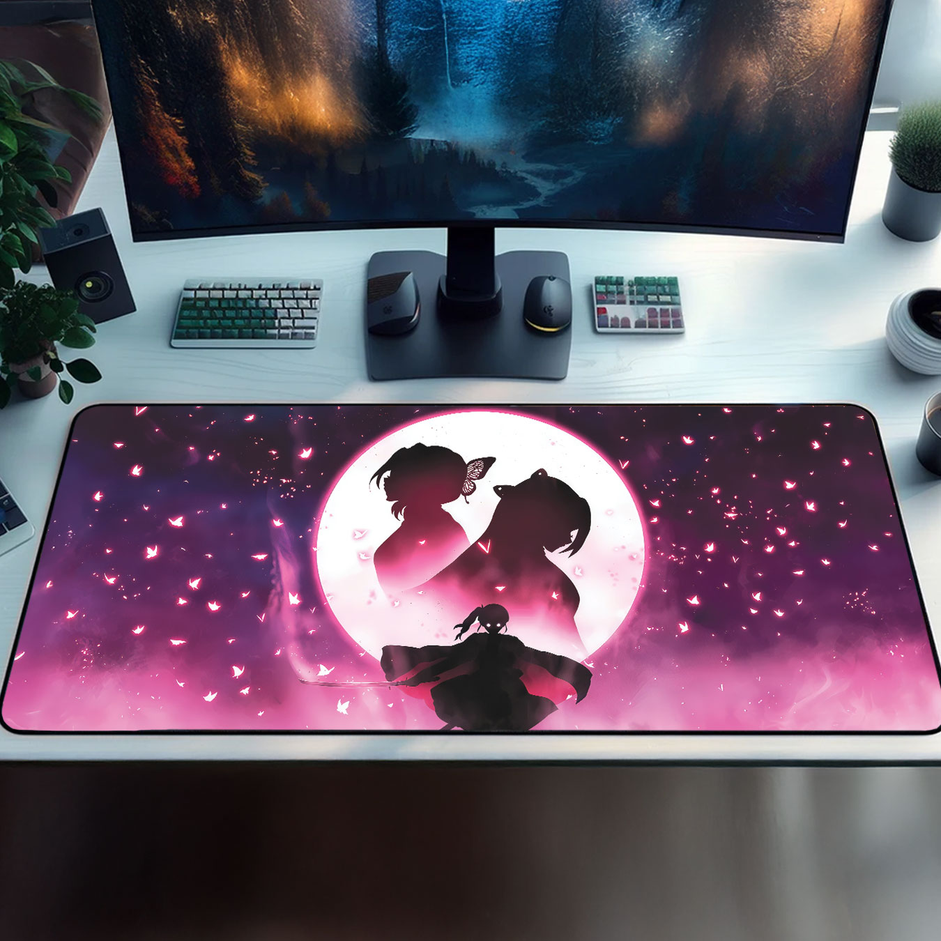 Butterfly Sisters Mouse Pad – Demon Slayer Desk Mat 12 Butterfly Sisters Mouse Pad – Demon Slayer Desk Mat 1