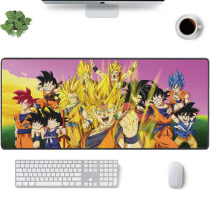 Dragon Ball Z Goku Evolution Mouse Pad – Saiyan Power Art Style