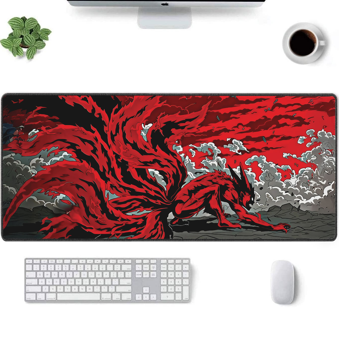 Kurama Rage Mouse Pad – Nine Tails Naruto Desk Mat 5 Kurama Rage Mouse Pad – Nine Tails Naruto Desk Mat - Image 5