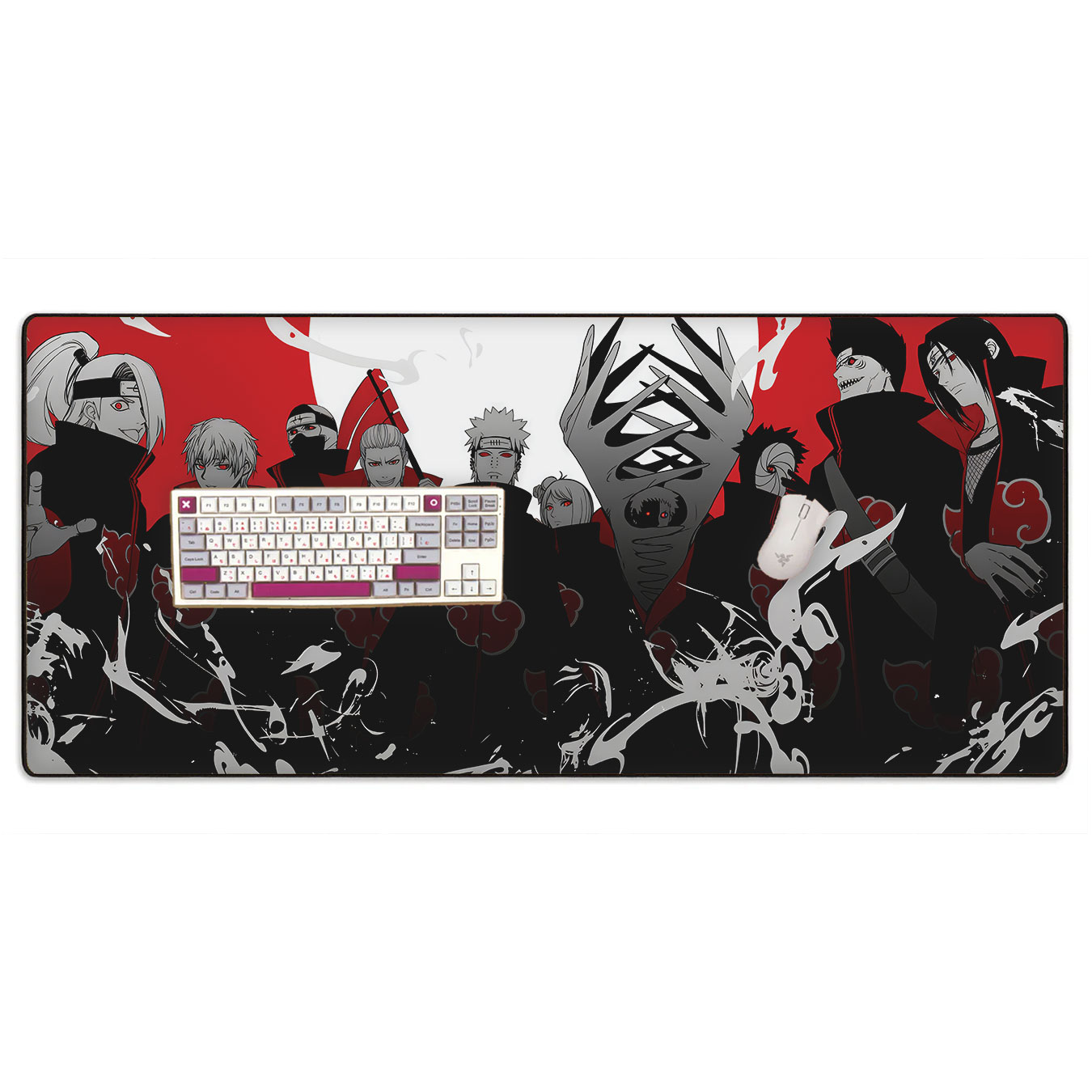Naruto Akatsuki Clan Red Moon Desk Mat Gaming Mouse Pad 9 Naruto Akatsuki Clan Red Moon Desk Mat Gaming Mouse Pad 4