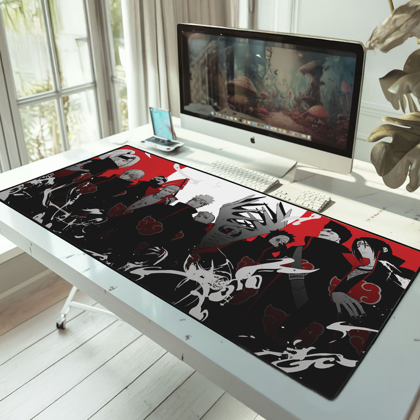 Naruto Akatsuki Clan Red Moon Desk Mat Gaming Mouse Pad 8 Naruto Akatsuki Clan Red Moon Desk Mat Gaming Mouse Pad 5