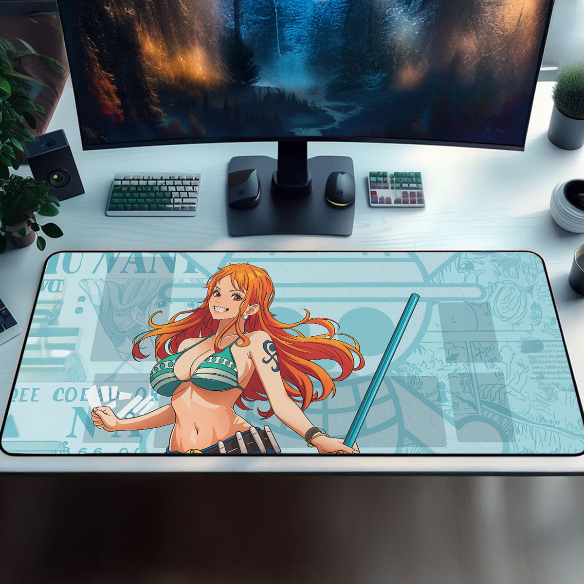 One Piece Navigator Nami Anime Mouse Pad 6 One Piece Navigator Nami Anime Mouse Pad - Image 6