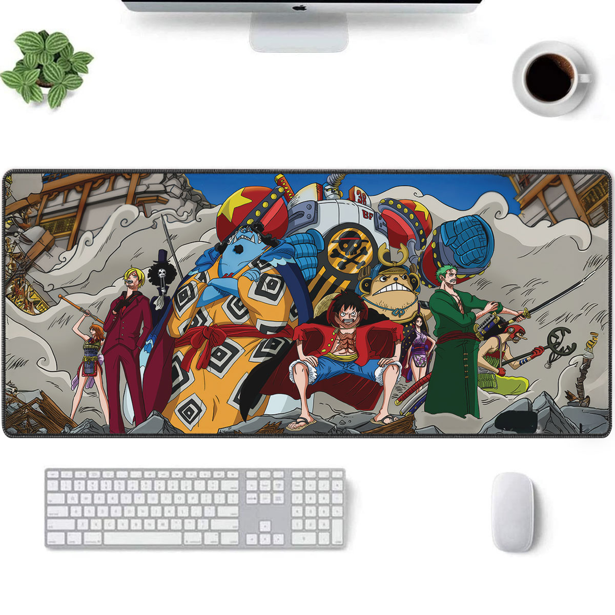 One Piece Wano Arc Straw Hat Crew Desk Mat Mouse Pad 10 One Piece Wano Arc Straw Hat Crew Desk Mat Mouse Pad 2