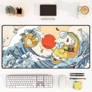 Pokemon Dragonite Great Wave Mouse Pad Desk Mat