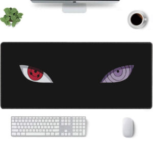 Sharingan & Rinnegan Eyes Mouse Pad – Naruto Desk Mat