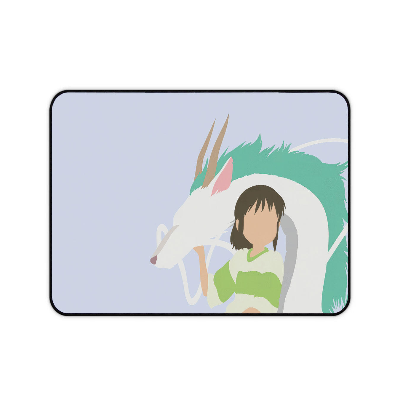Spirited Away Minimalist Haku and Chihiro Mouse Pad 6 Spirited Away Minimalist Haku and Chihiro Mouse Pad