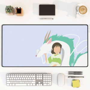 Spirited Away Minimalist Haku and Chihiro Mouse Pad