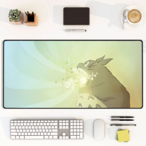 Totoro Abstract Light Burst Art Style Mouse Pad Desk Mat