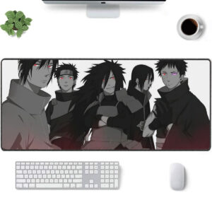 Uchiha Clan Sharingan Mouse Pad – Dark Ninja Art Desk Mat
