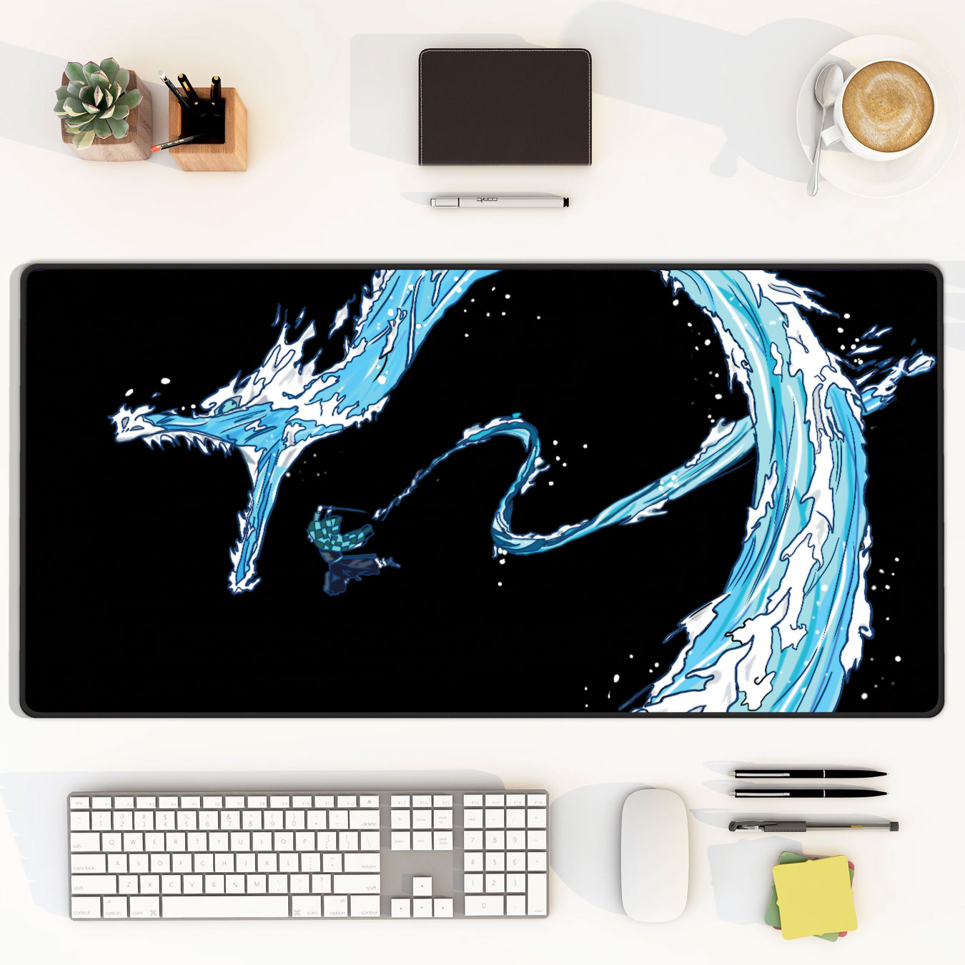 Water Dragon Tanjiro Mouse Pad – Demon Slayer Desk Mat 9 Water Dragon Tanjiro Mouse Pad – Demon Slayer Desk Mat