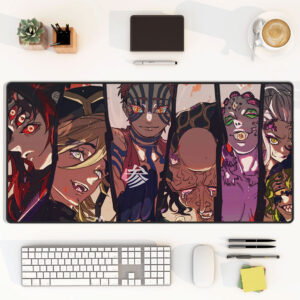 Demon Slayer Upper Moons Gaming Desk Mouse Pad
