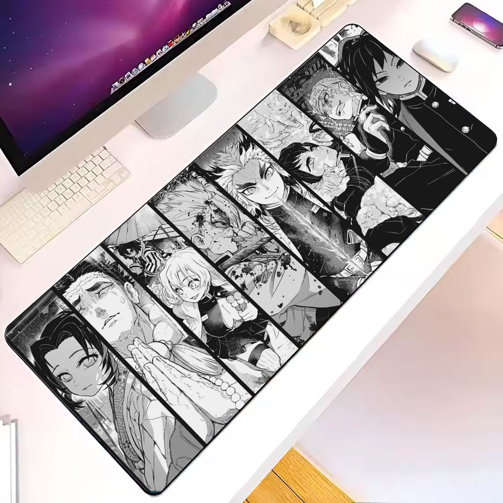 Hashira Manga Edition Demon Slayer Mouse Pad Black and White 1 Hashira Manga Edition Demon Slayer Mouse Pad