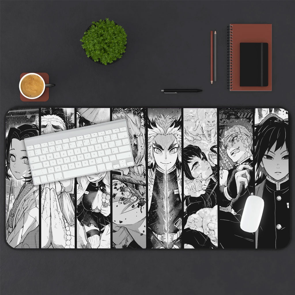 Hashira Manga Edition Demon Slayer Mouse Pad Black and White 4 Hashira Manga Edition Demon Slayer Mouse Pad